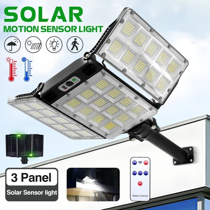 800 LED Bright Outdoor Solar Street Lamp Motion Sensor Waterproof Solar Power Lights