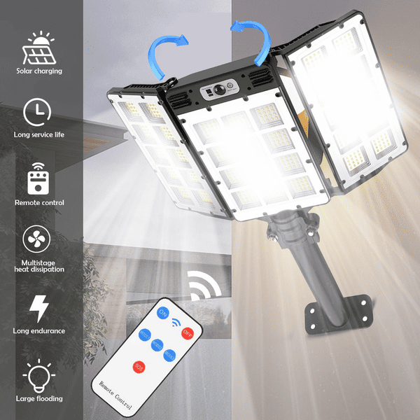 800 LED Bright Outdoor Solar Street Lamp Motion Sensor Waterproof Solar Power Lights