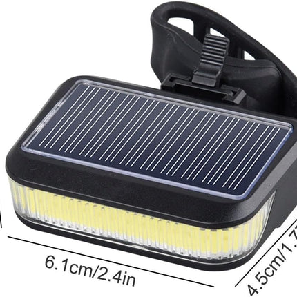 Solar Bike Light – Solar Powered Bike Light Set, Front or Rear LED Lights | Rechargeable