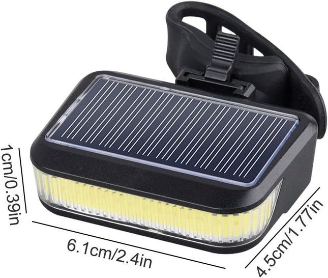 Solar Bike Light – Solar Powered Bike Light Set, Front or Rear LED Lights | Rechargeable