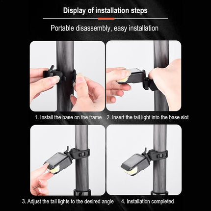 Solar Bike Light – Solar Powered Bike Light Set, Front or Rear LED Lights | Rechargeable