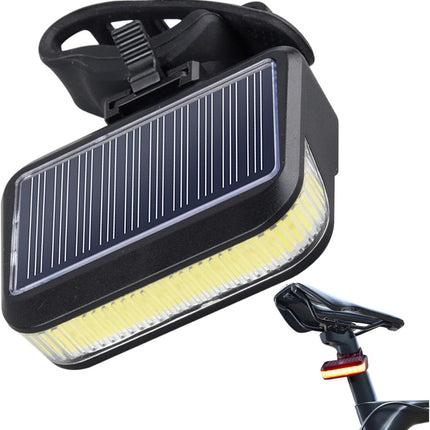 Solar Bike Light – Solar Powered Bike Light Set, Front or Rear LED Lights | Rechargeable