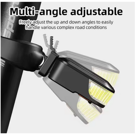 Solar Bike Light – Solar Powered Bike Light Set, Front or Rear LED Lights | Rechargeable