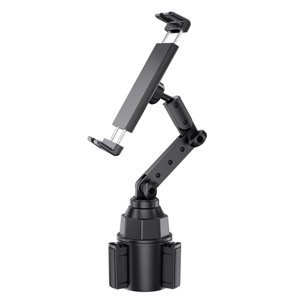 2-in-1 Extendable Base Car Cup and Phone/Tablet Holder Large Mobile Car Mount Easy Extendable PC Holder