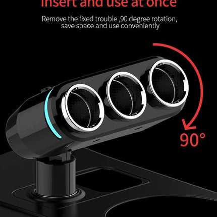 Quick Charge Car Charger High Quality Dual USB Car Cigarette Lighter Socket Splitter Adapter