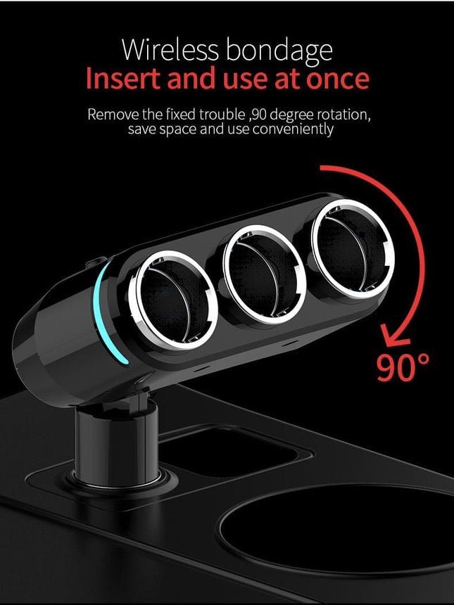 Quick Charge Car Charger High Quality Dual USB Car Cigarette Lighter Socket Splitter Adapter