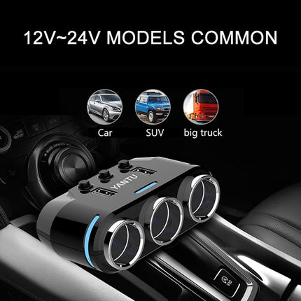 Quick Charge Car Charger High Quality Dual USB Car Cigarette Lighter Socket Splitter Adapter